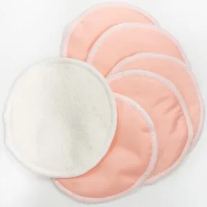 Supormama™-Reusable Bamboo Breast Pads in Pink-3Pairs
