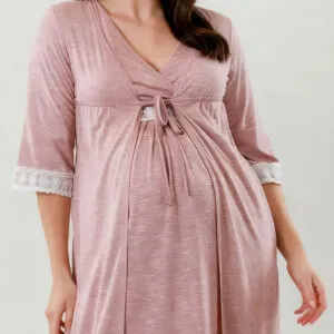 Supormama™-Pregnancy and Postpartum Robe in Pink