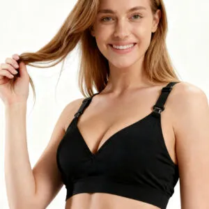 Supormama™-Seamless Nursing Bra in Black
