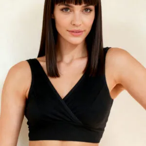 Supormama™-Cotton Nursing Sleep Bra in Black
