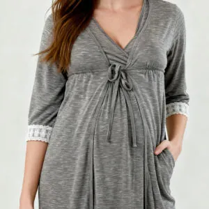 Supormama™-Pregnancy and Postpartum Robe in Grey