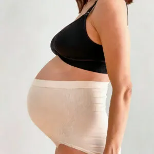 Supormama™-Maternity Seamless Over Bump Briefs in Nude